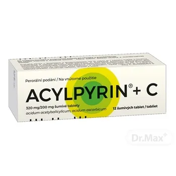 ACYLPYRIN + C 1×12 ks, šumivé tablety