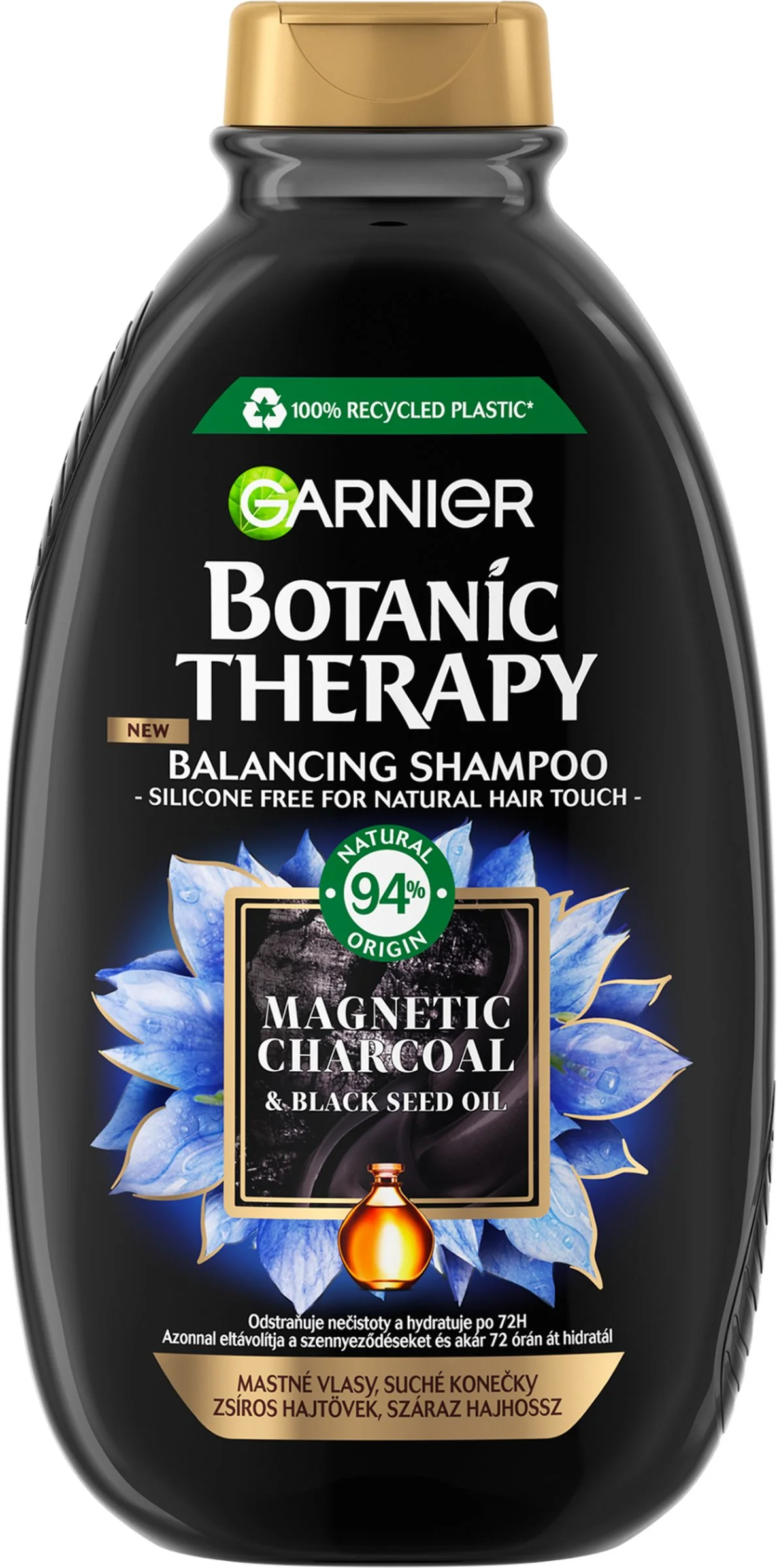 Garnier Botanic Therapy Magnetic Charcoal Čistiaci šampón, 400 ml 1×400 ml, čistiaci šampón