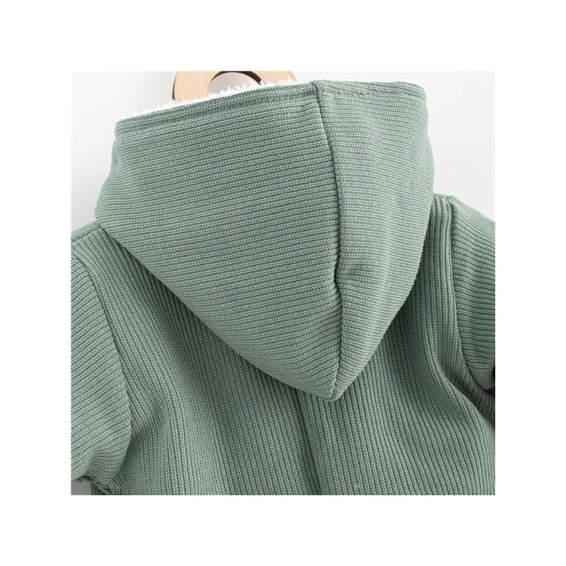 Dojčenská kombinéza s kapucňou New Baby Frosty mint 62 (3-6m),
