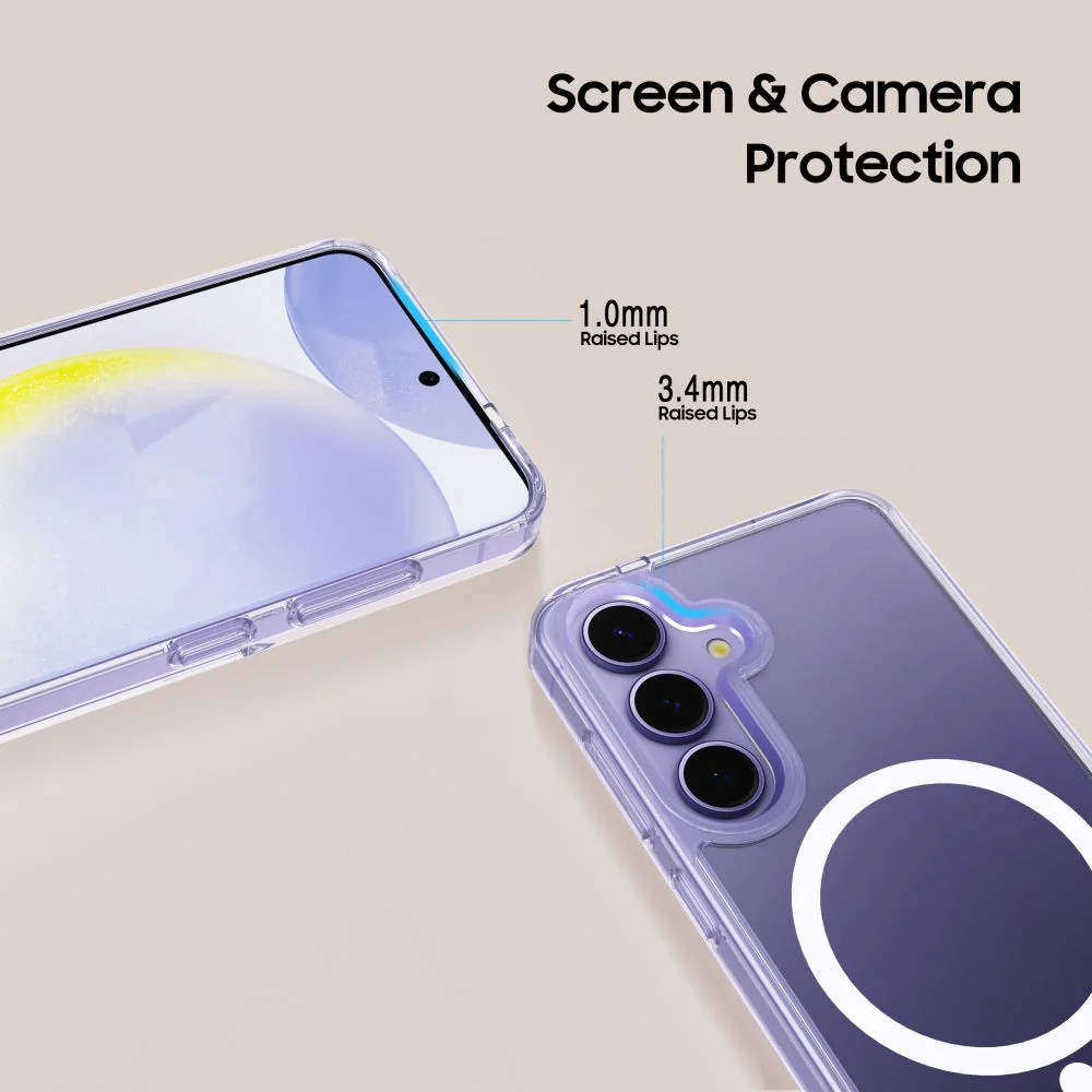 Tech-Protect Flexair Hybrid MagSafe kryt na Samsung Galaxy S25, priesvitný itný