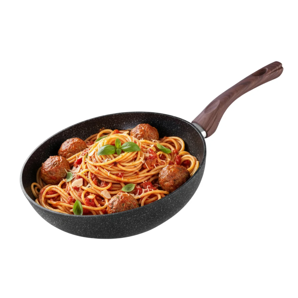 Panvica Wok Black Marble Line 28 cm