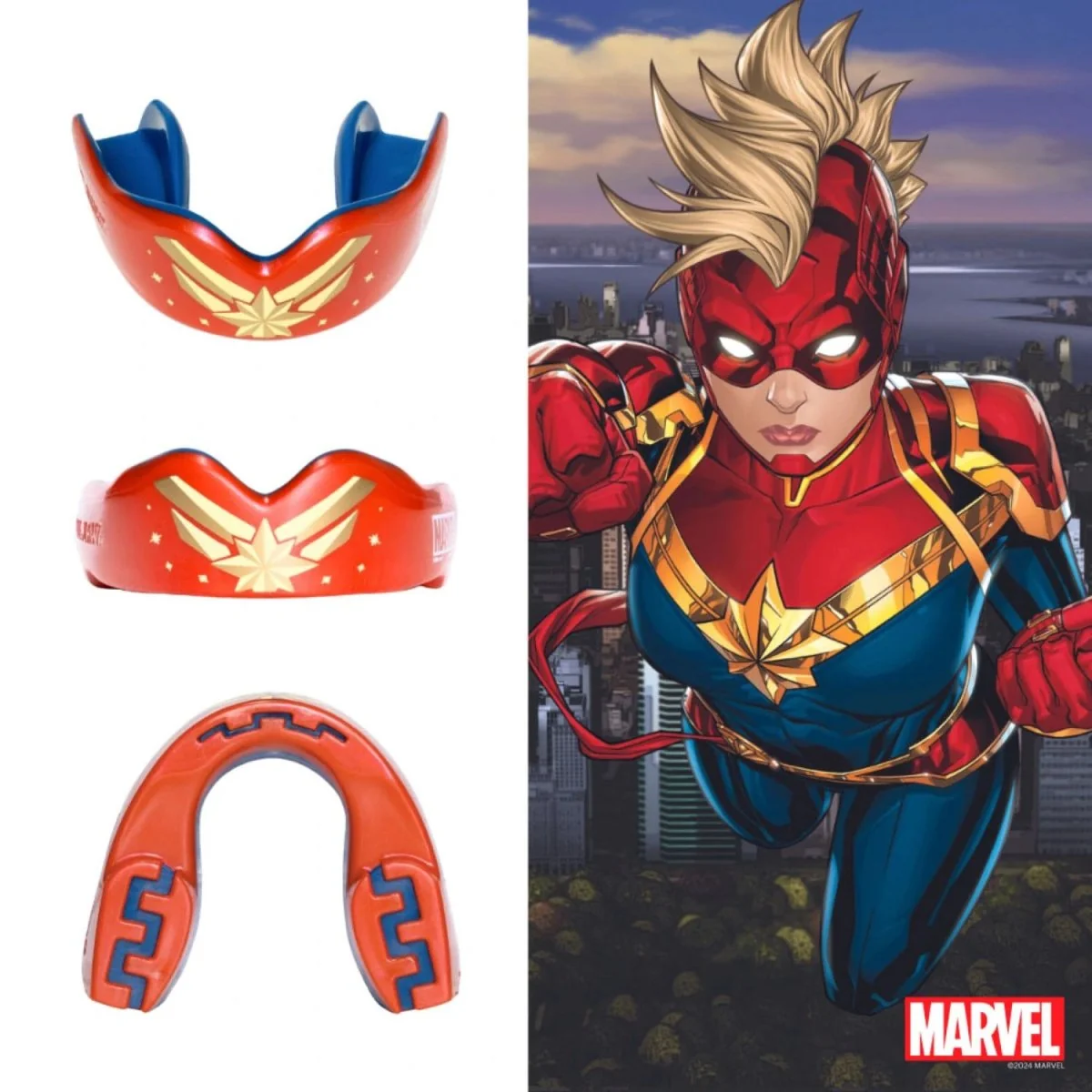 Chránič zubov Captain Marvel Veľkosť: Senior