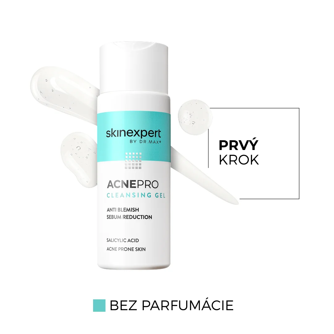 Skinexpert by Dr. Max® ACNEPRO Cleansing Gel 1×200 ml, čistiaci gél proti nedokonalostiam