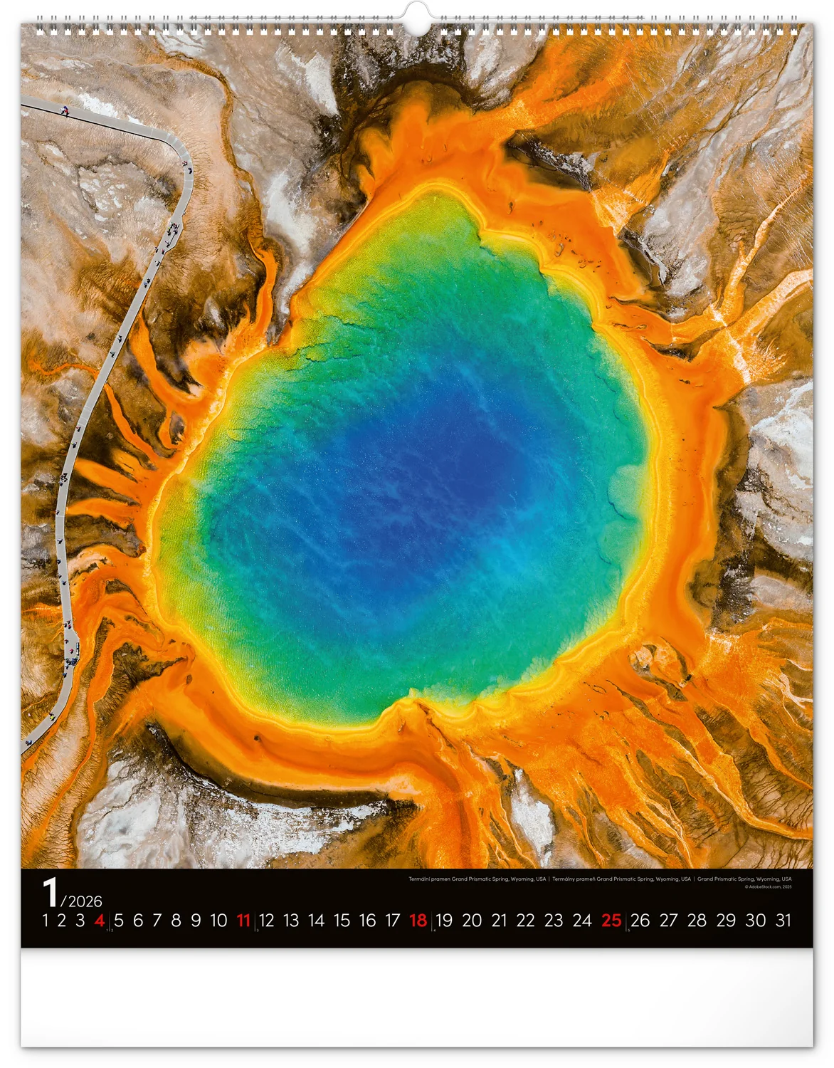 NOTIQUE Nástenný kalendár Energia 2026, 48 x 56 cm (Platinum Collection)
