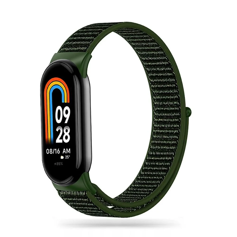 Tech-Protect Nylon remienok na Xiaomi Smart Band 8 / 9 army green