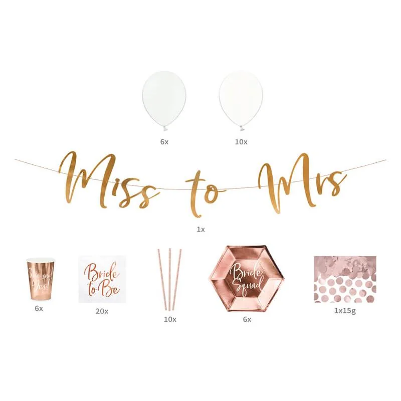 PartyDeco Party set Bride to be 60ks