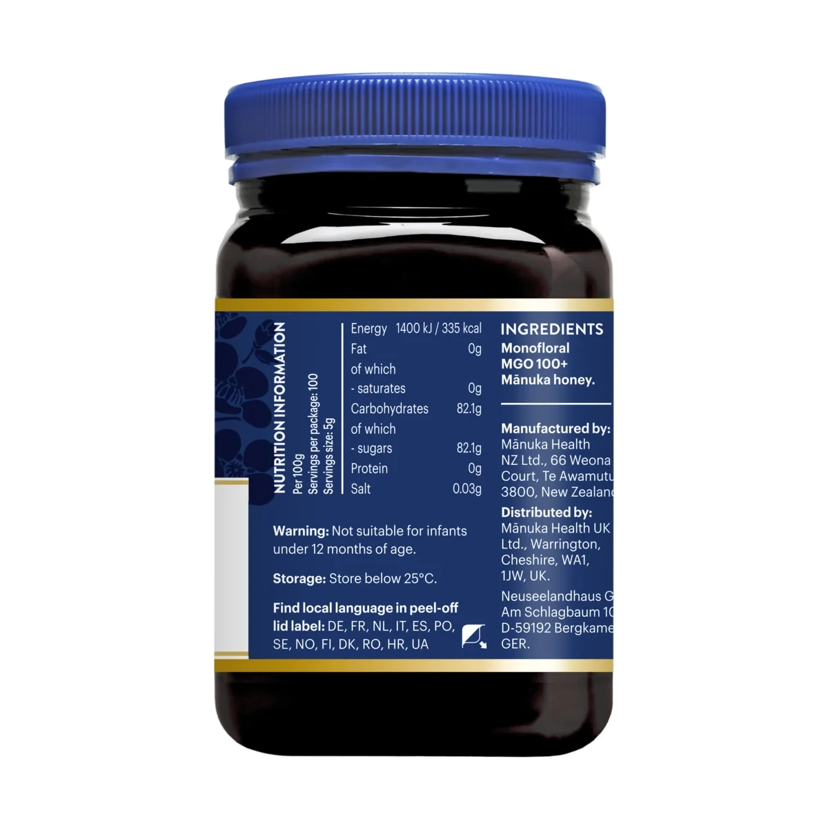 Manuka med MGO 100+ 500 g