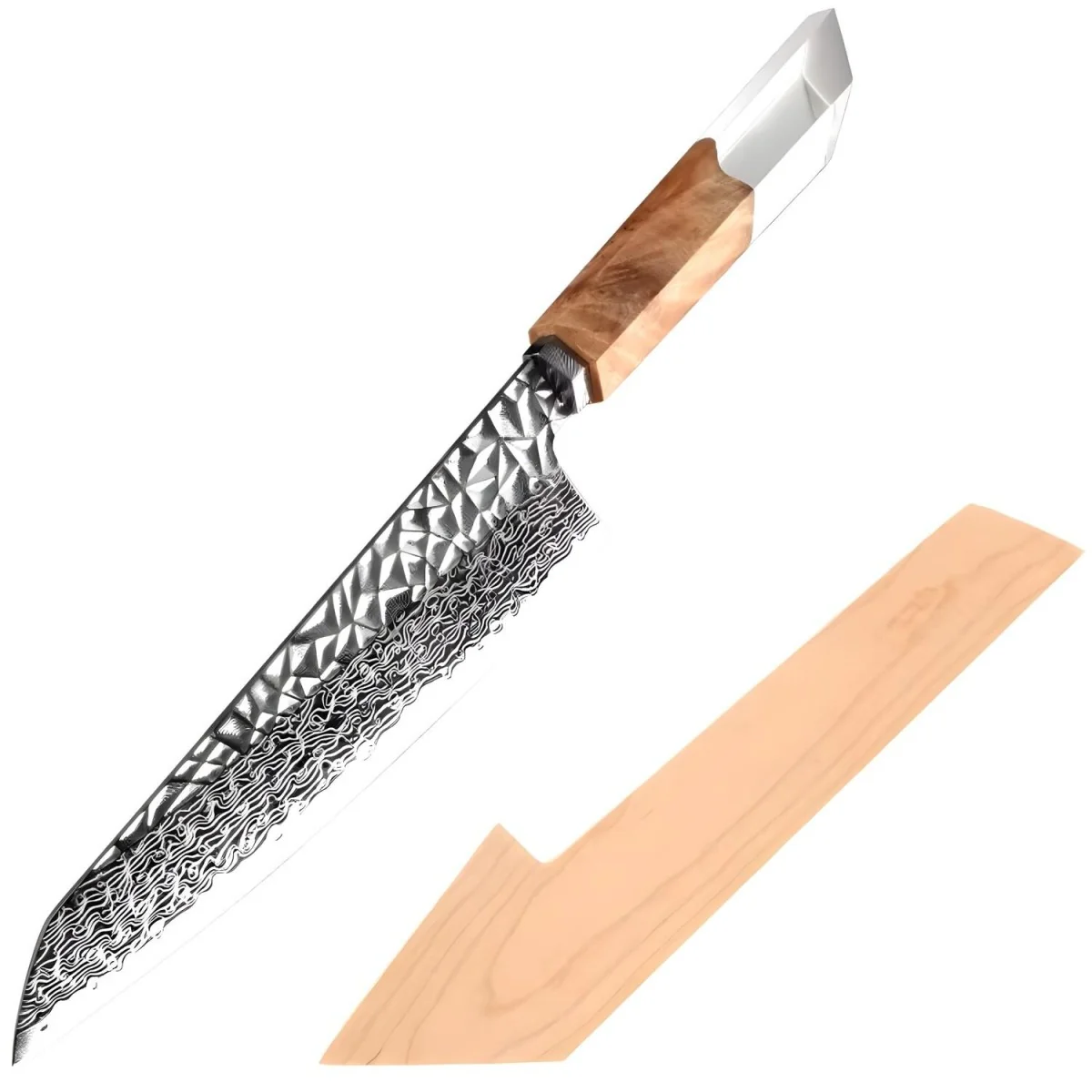 Damaškový kuchynský nôž Nariko 35cm čepeľ 20cm