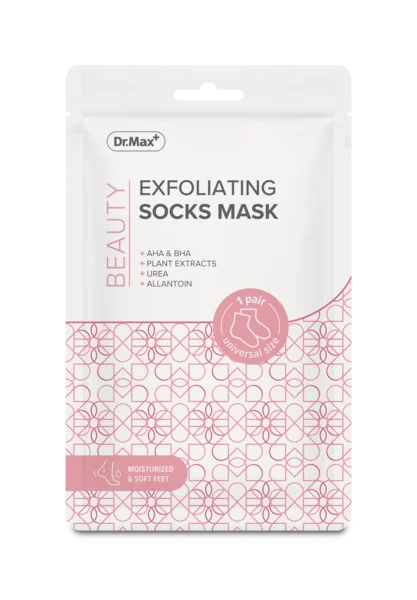 Dr. Max Exfoliating Socks Mask 1×1 pár, exfoliačné ponožky - univerzálna veľkosť