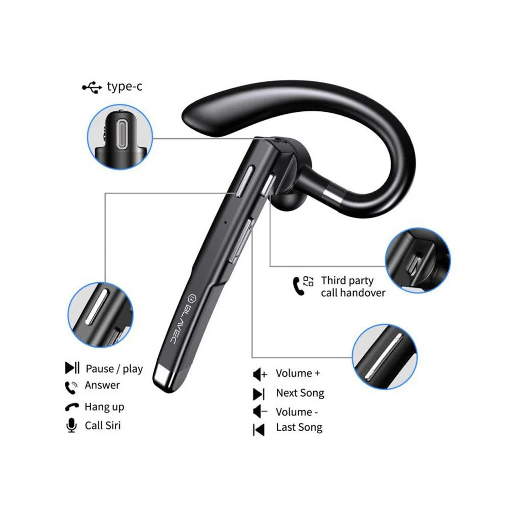 Blavec Discover 55 Bluetooth Handsfree slúchadlo + Power Bank, čierne