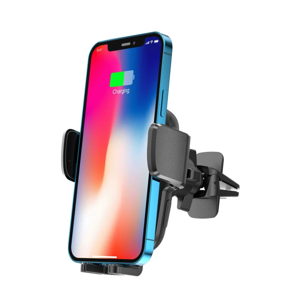 Tech-Protect X05 Vent držiak na mobil do auta, Qi nabíjačka 15W, čierny y