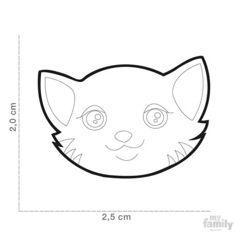 MF WHITE EUROPEAN SHORTHAIR 2x1,9cm gravírovateľný prívesok