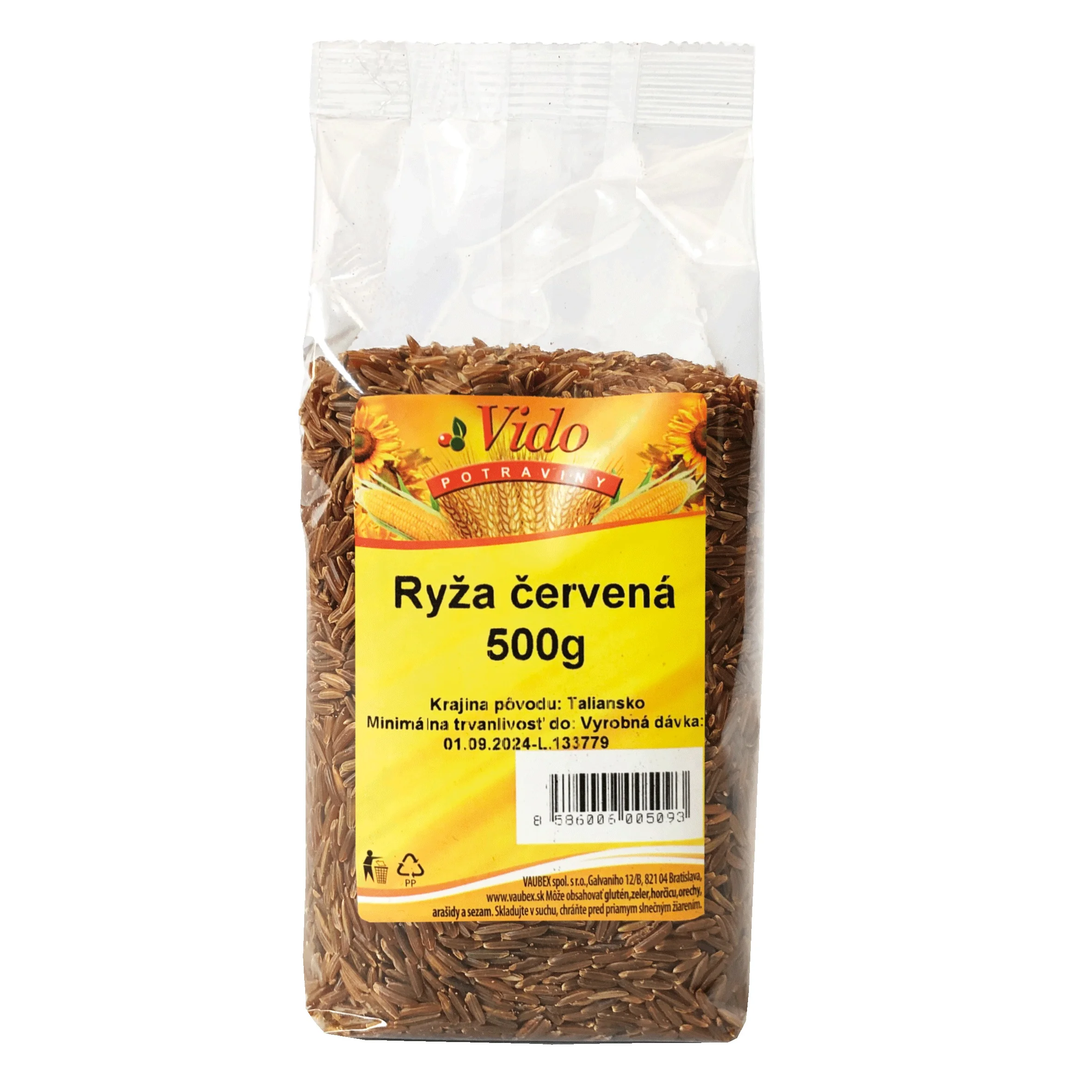 VIDO Ryža červená - Ermes 1×500 g, ryža