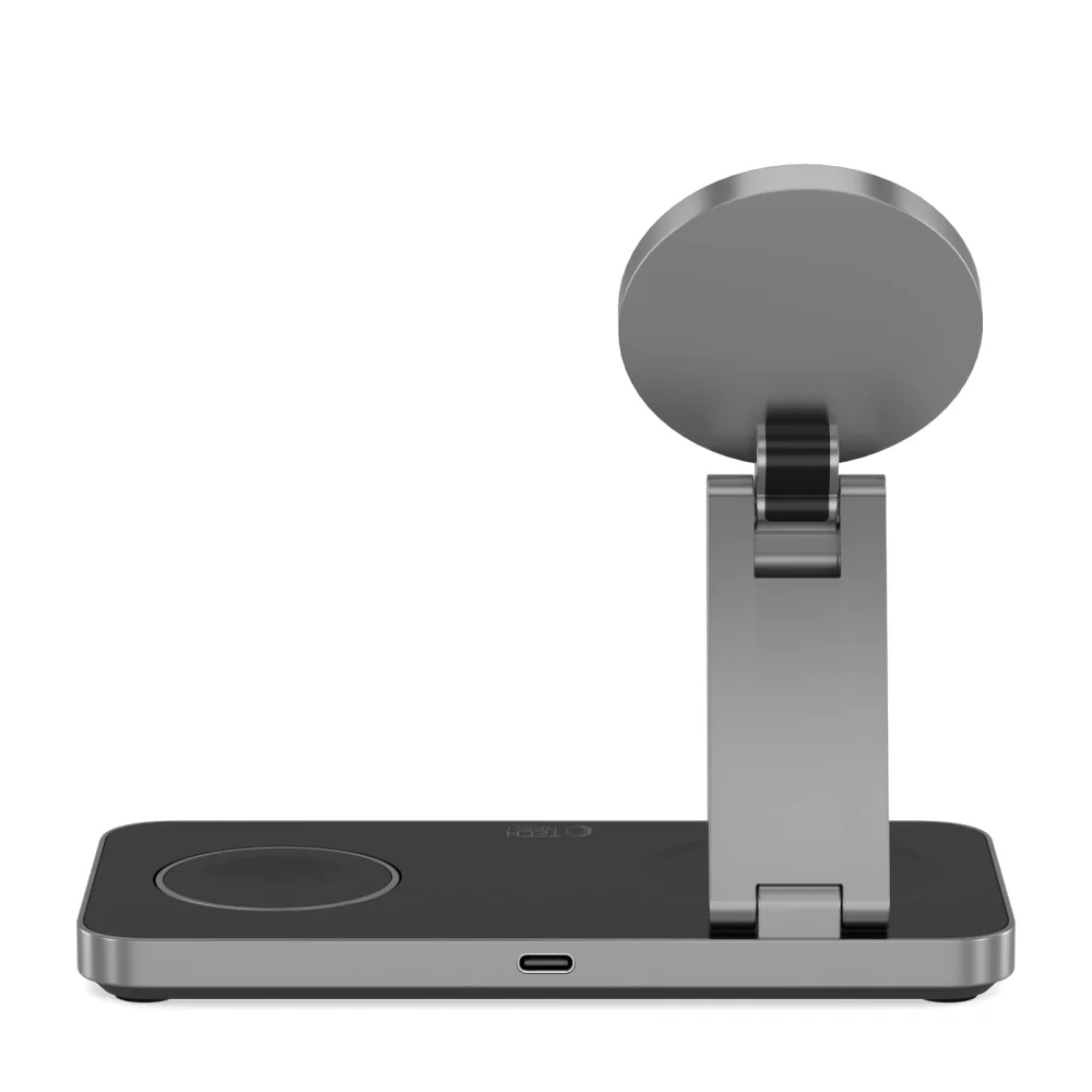 Tech-Protect A47 MagSafe bezdrôtová nabíjačka na mobil / AirPods / App le Watch 15W, čierna