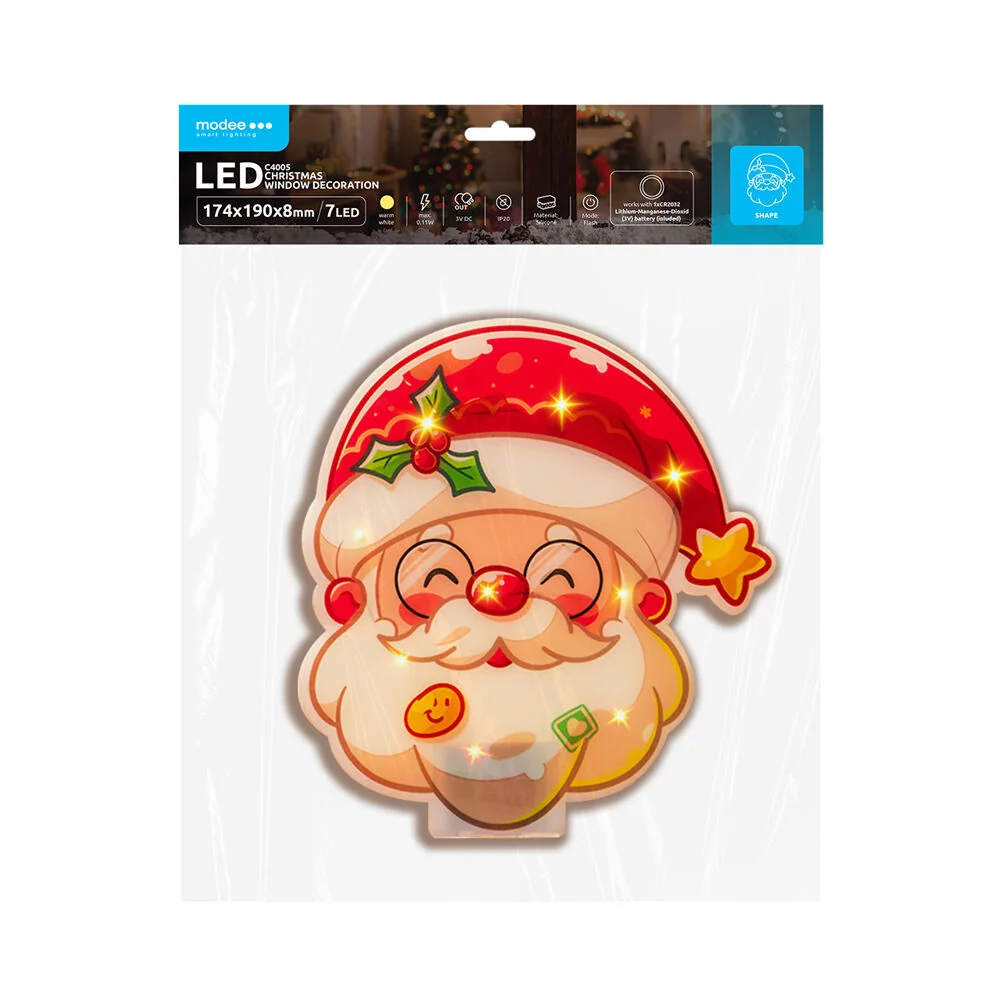 Modee Lighting LED dekorácia do okna C4005 mikuláš