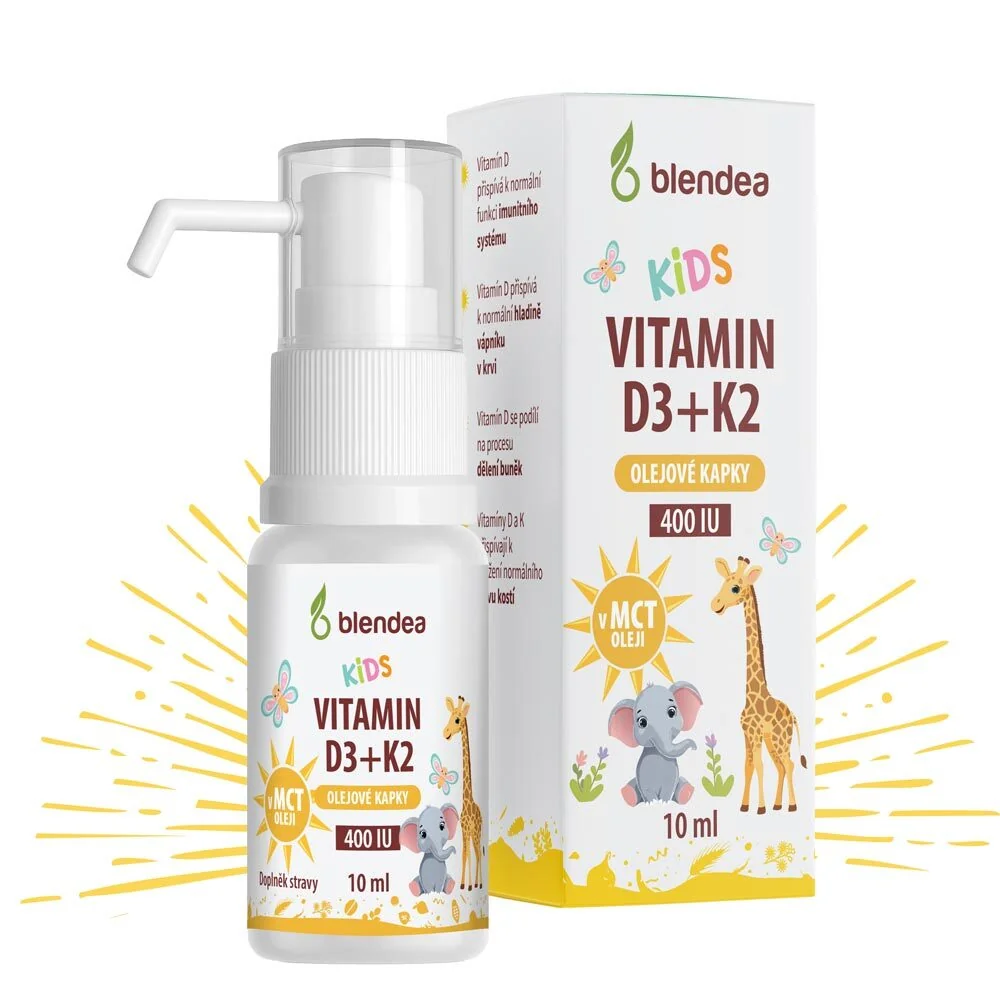 Blendea Vitamín D3 + K2 kvapky pre deti 10 ml