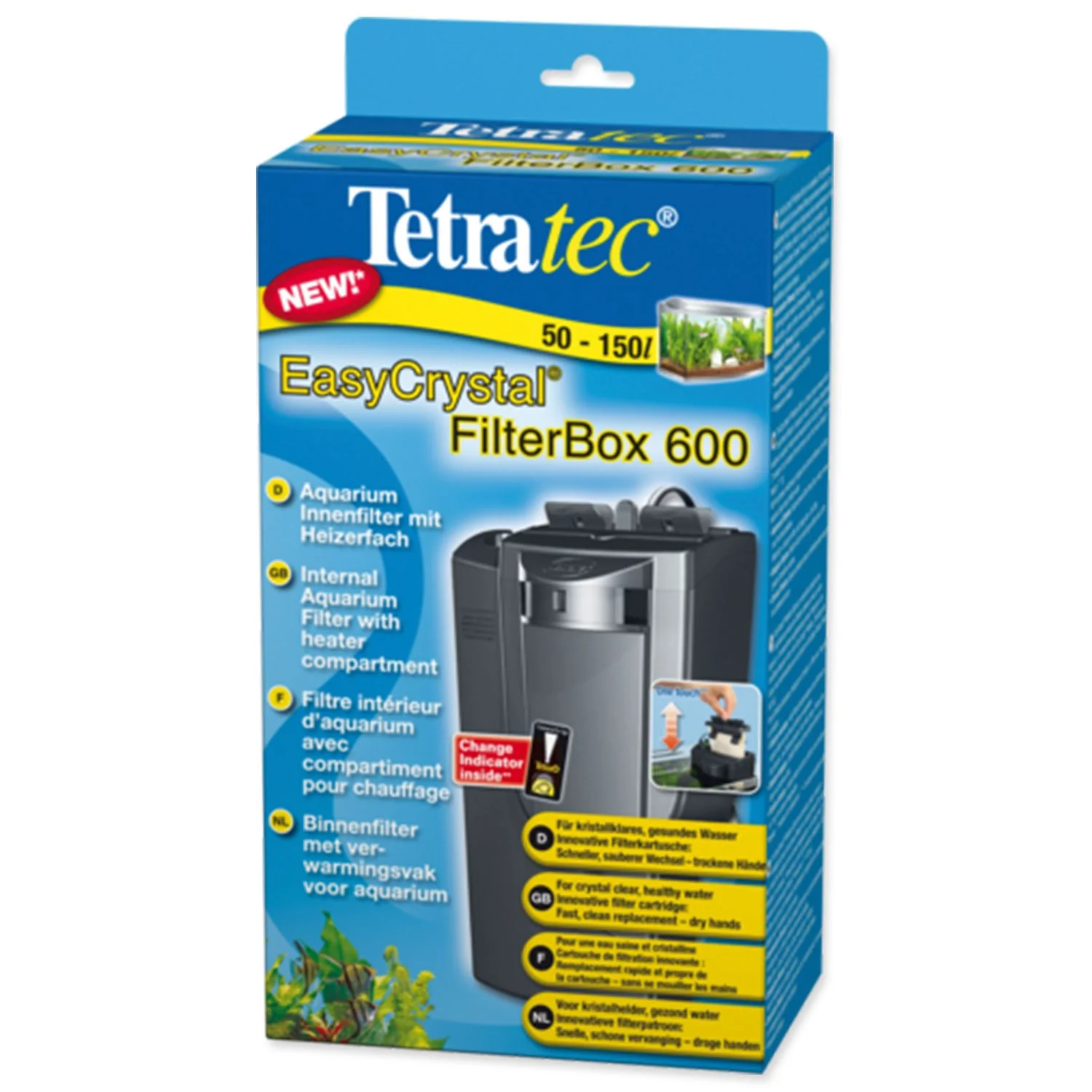 Filter Tetra Easy Crystal Box 600 vnútorný, 600l/h