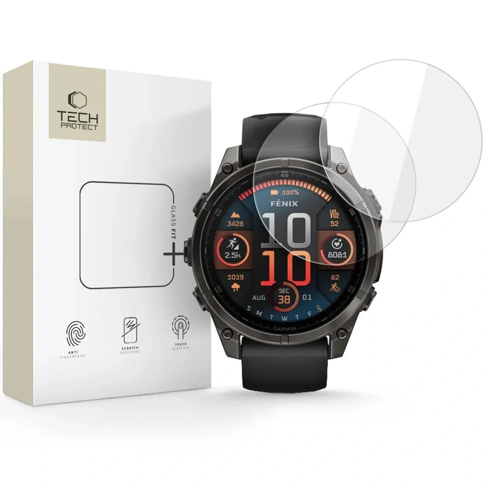 Tech-Protect Glass Fit 2x ochranné sklo na Garmin Fenix 8 (51mm)
