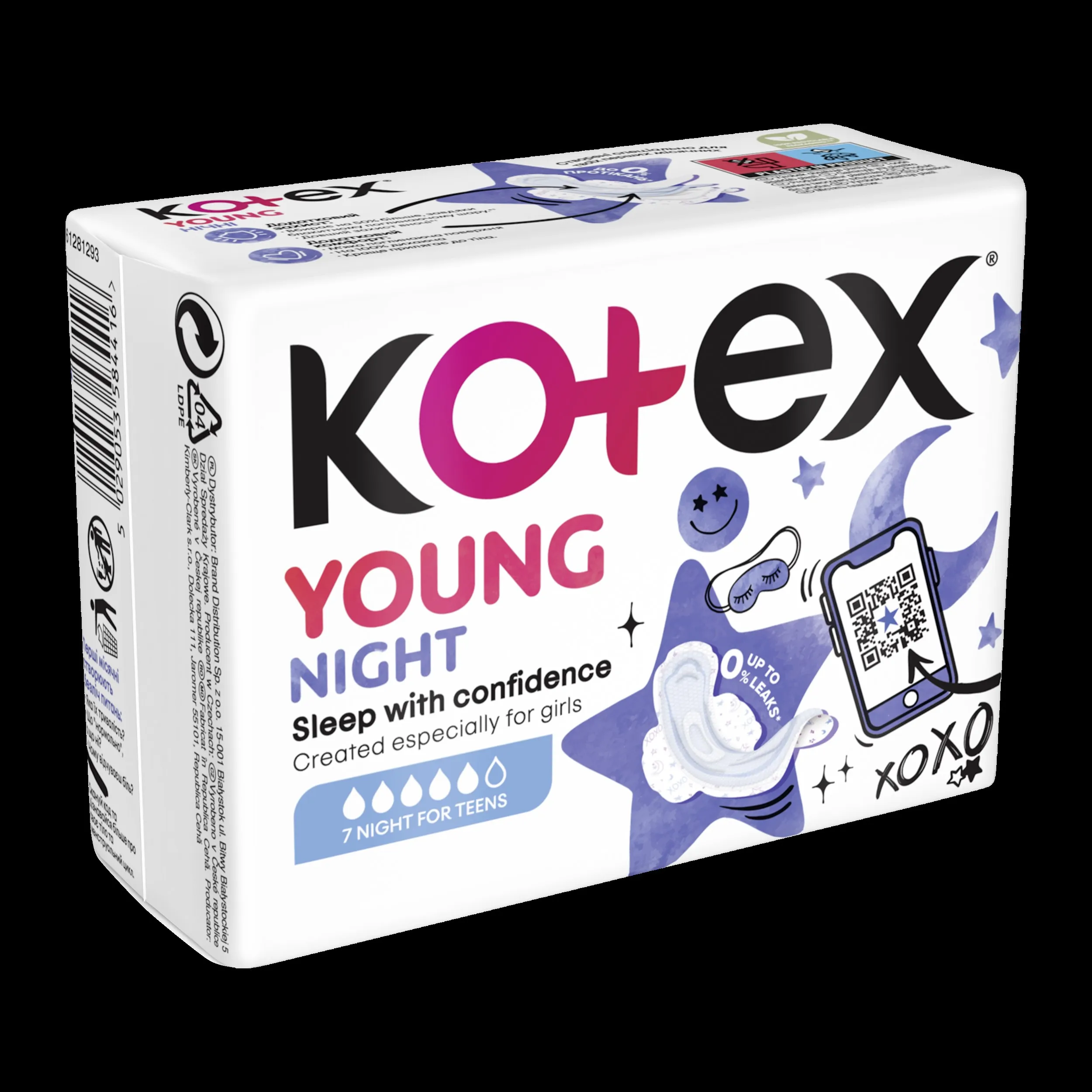 KOTEX YOUNG Night 7 ks