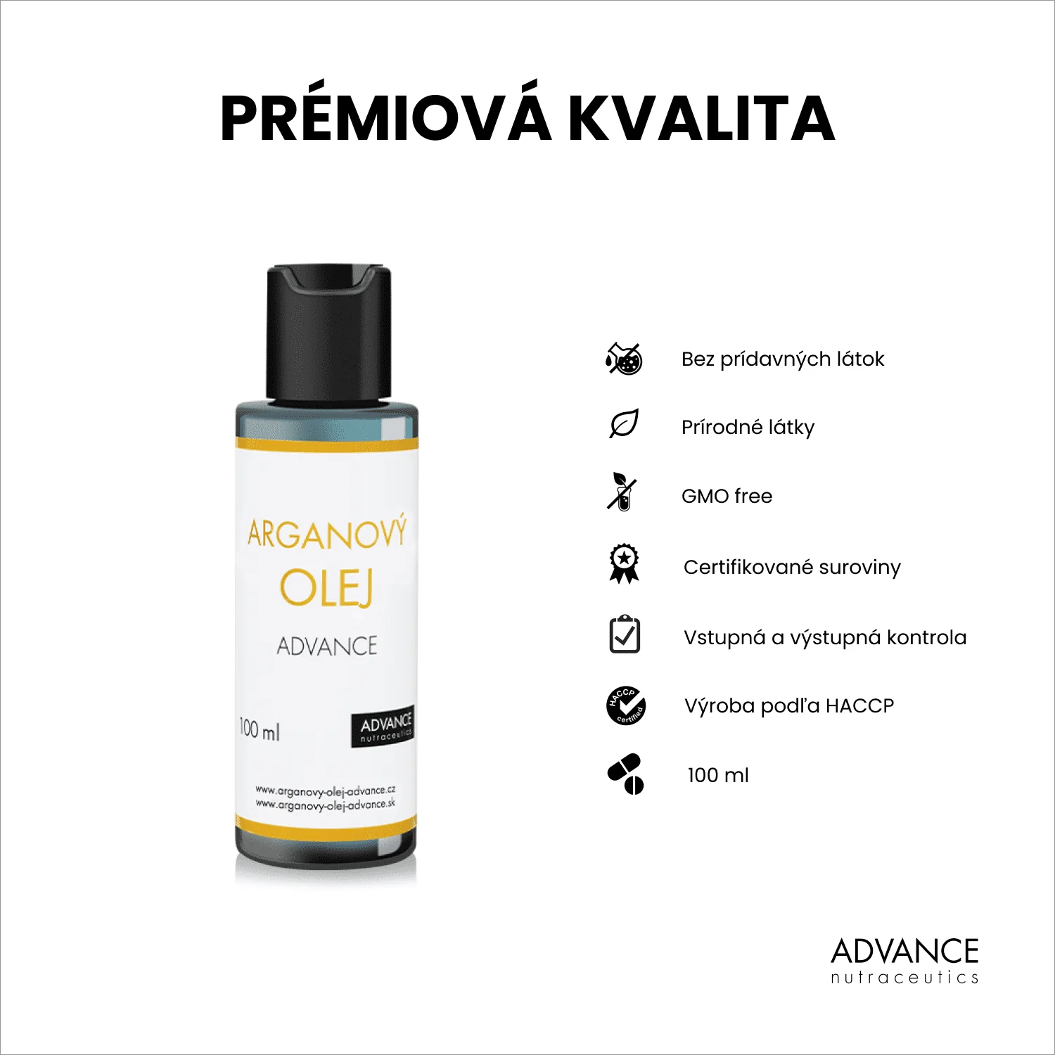 ADVANCE ARGANOVY OLEJ 100ML 1×100ml, arganový olej