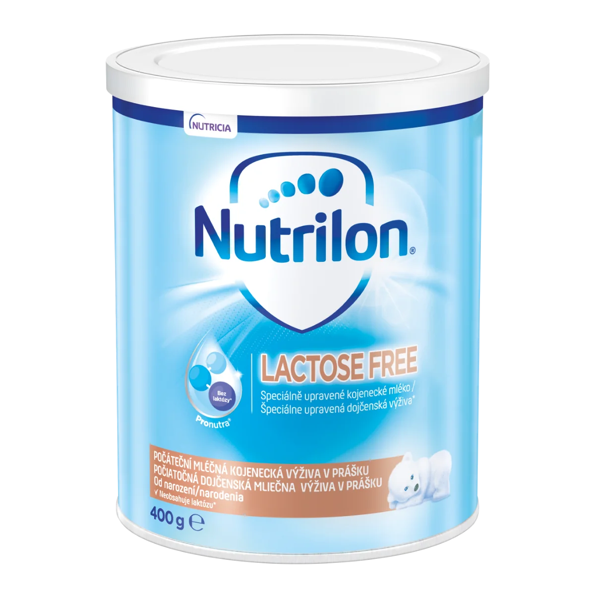 Nutrilon LACTOSE FREE 1×400 g, mliečna výživa, od narodenia