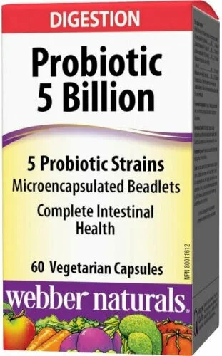 WEBBER NATURALS Probiotiká komplet 5 miliárd 60 cps