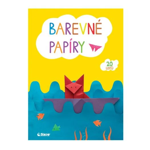 STEPA farebné papiere 1×20 ks, farebné papiere