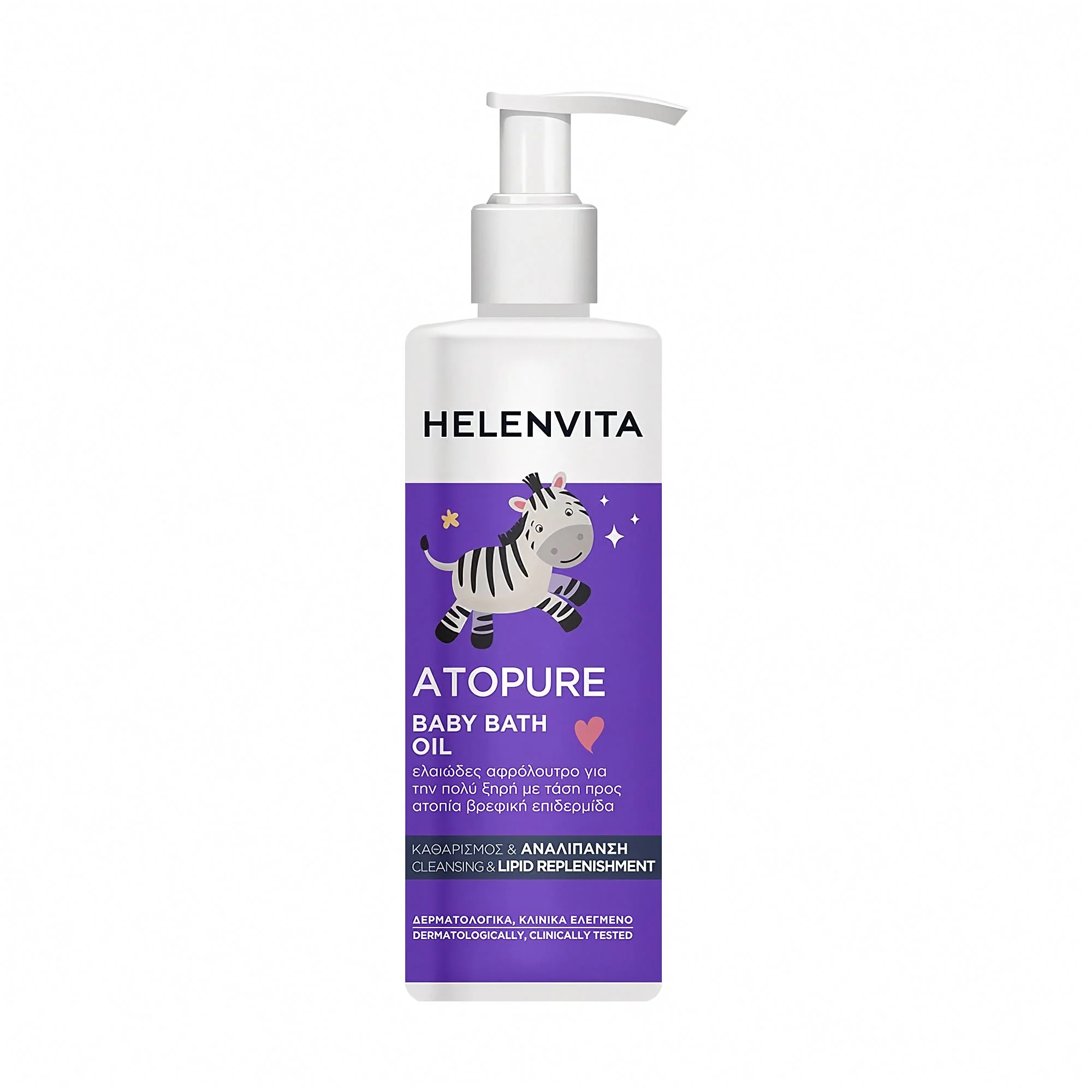 Helenvita Atopure Detský kúpeľový olej 200 ml pre atopickú pokožku