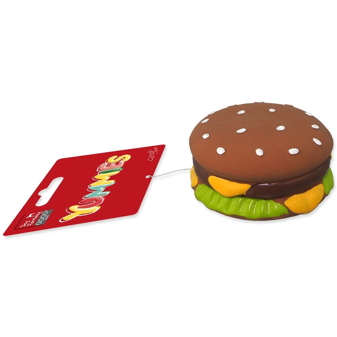 Hračka Dog Fantasy Latex hamburger so zvukom 8cm