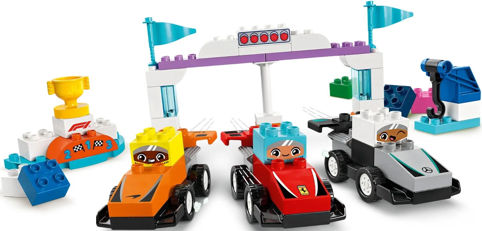 LEGO Pretekárske autá a šoféri tímu F1 10445 