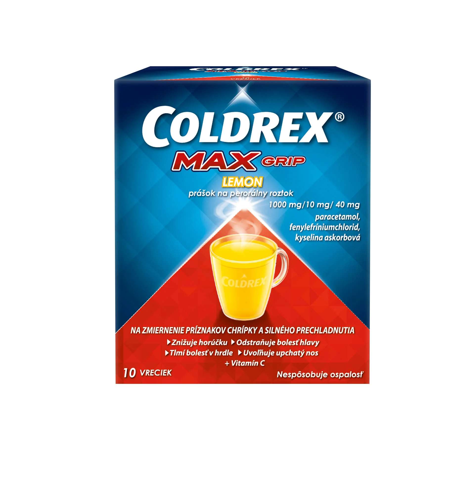 COLDREX MaxGrip Lemon 10 ks