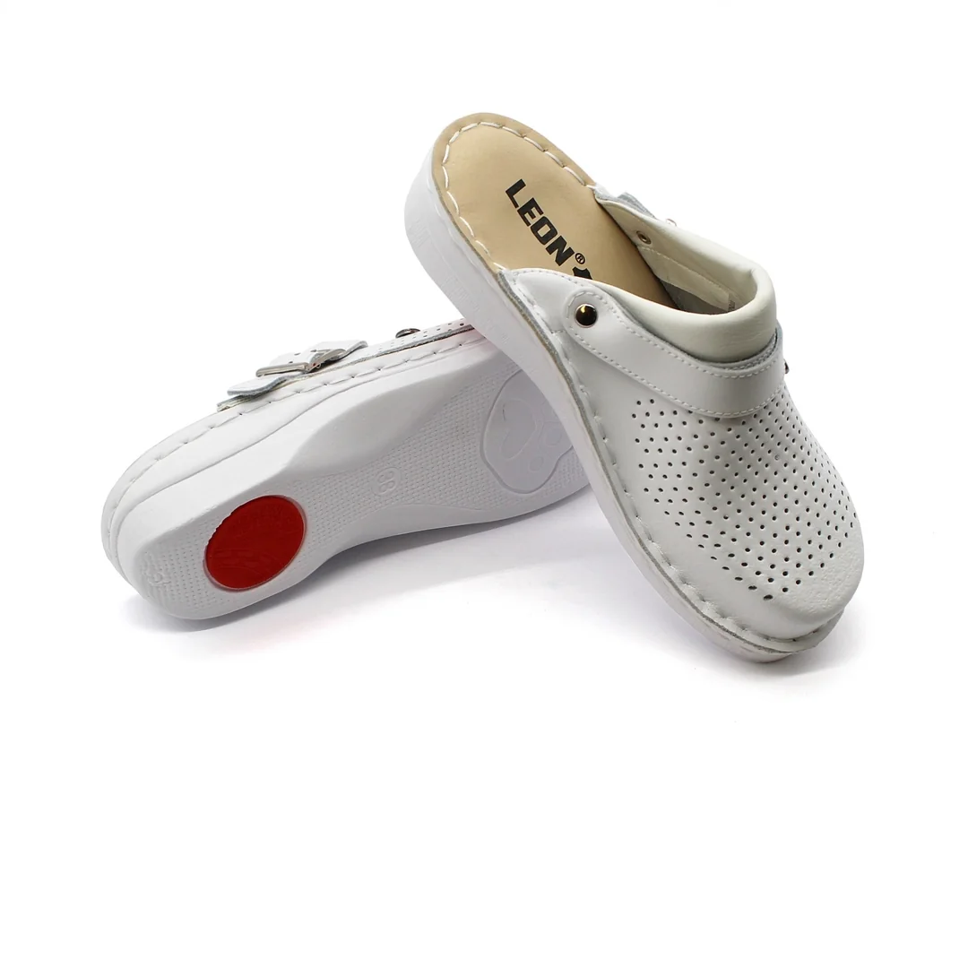 Leon V202 Dámska pracovná celokožená zdravotná obuv 41 - 26cm, čierna, 3,5 cm