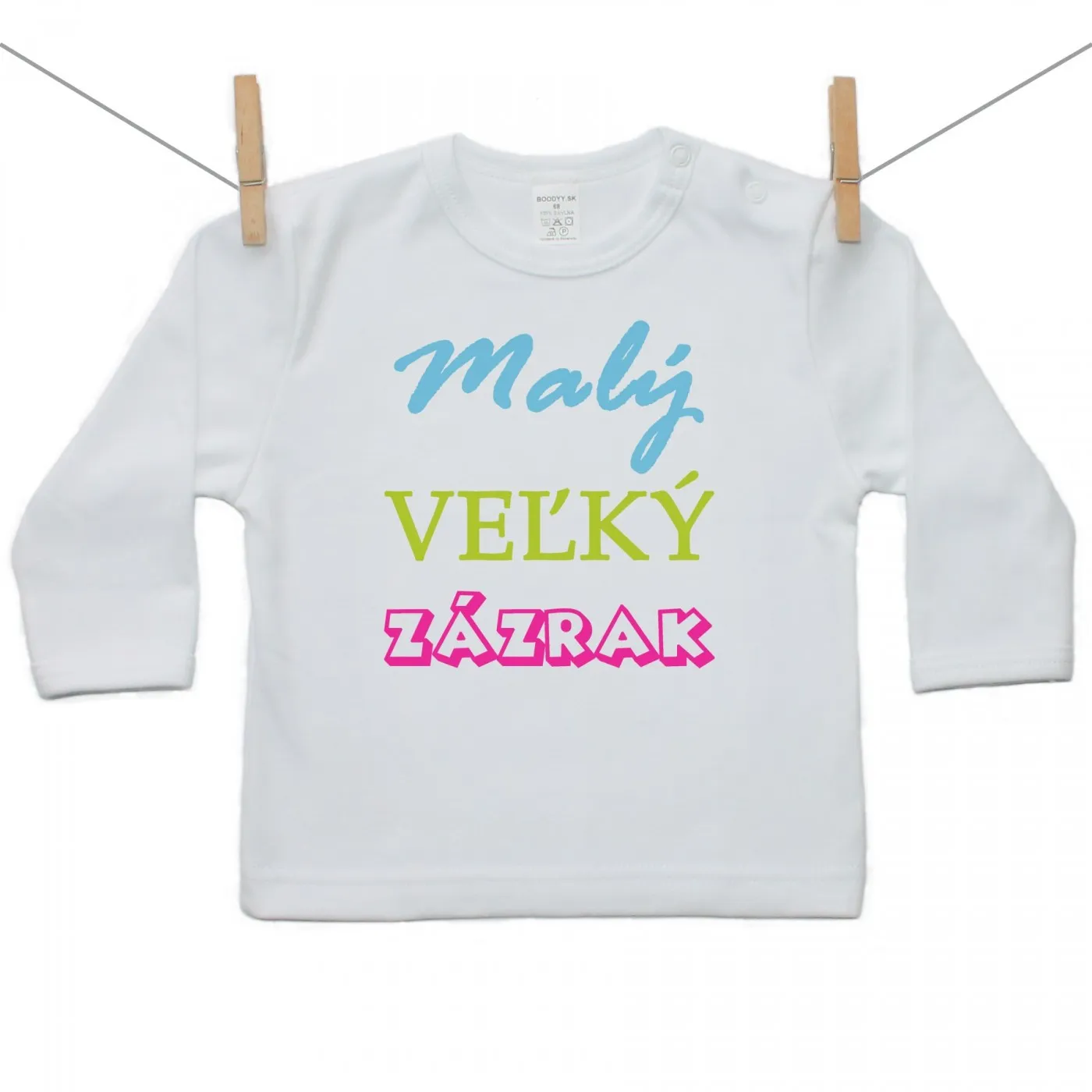 Boodyy Tričko s dlhým rukávom Malý veľký zázrak Veľkosť: 92