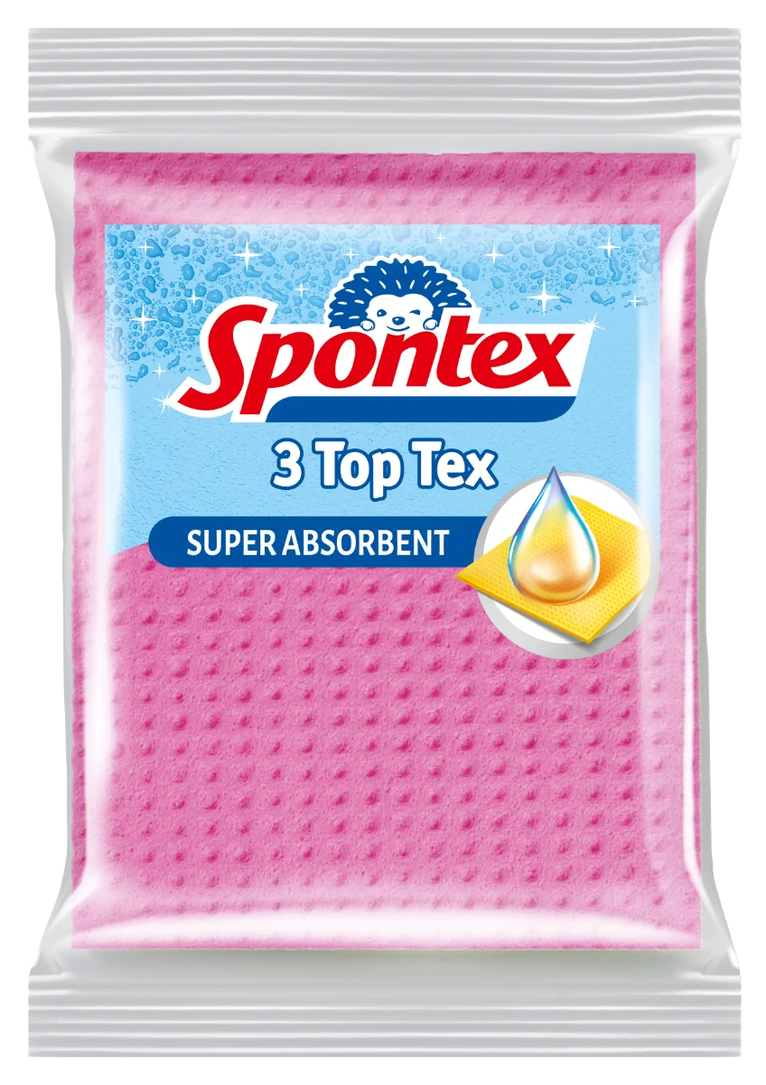 Spontex Top Tex houbová utěrka 3ks 1×3 ks, špongiová utierka