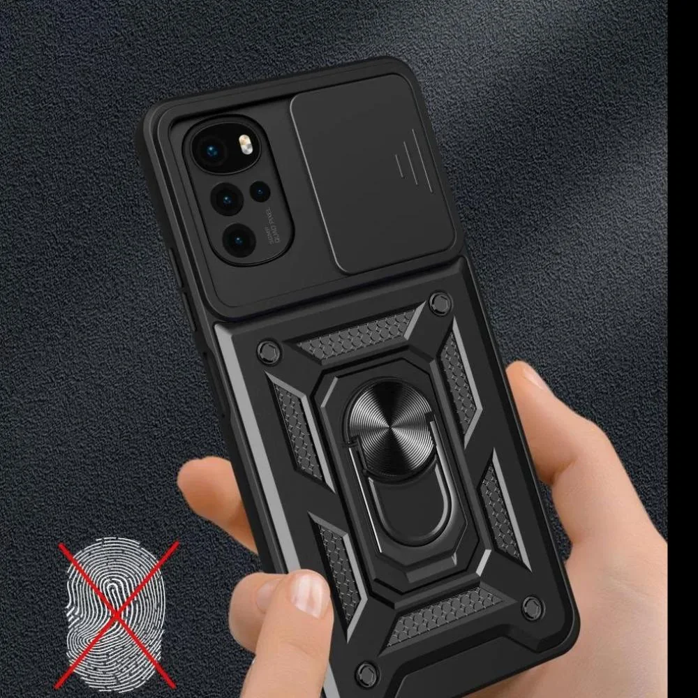 Hybrid Armor Camshield pre Motorola Moto G22/Moto G4 Pl Puzdro s krytom fotoapa