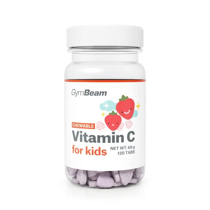 Gymbeam vit c pre deti jahoda 120tbl 1×120 tbl, vitamín C