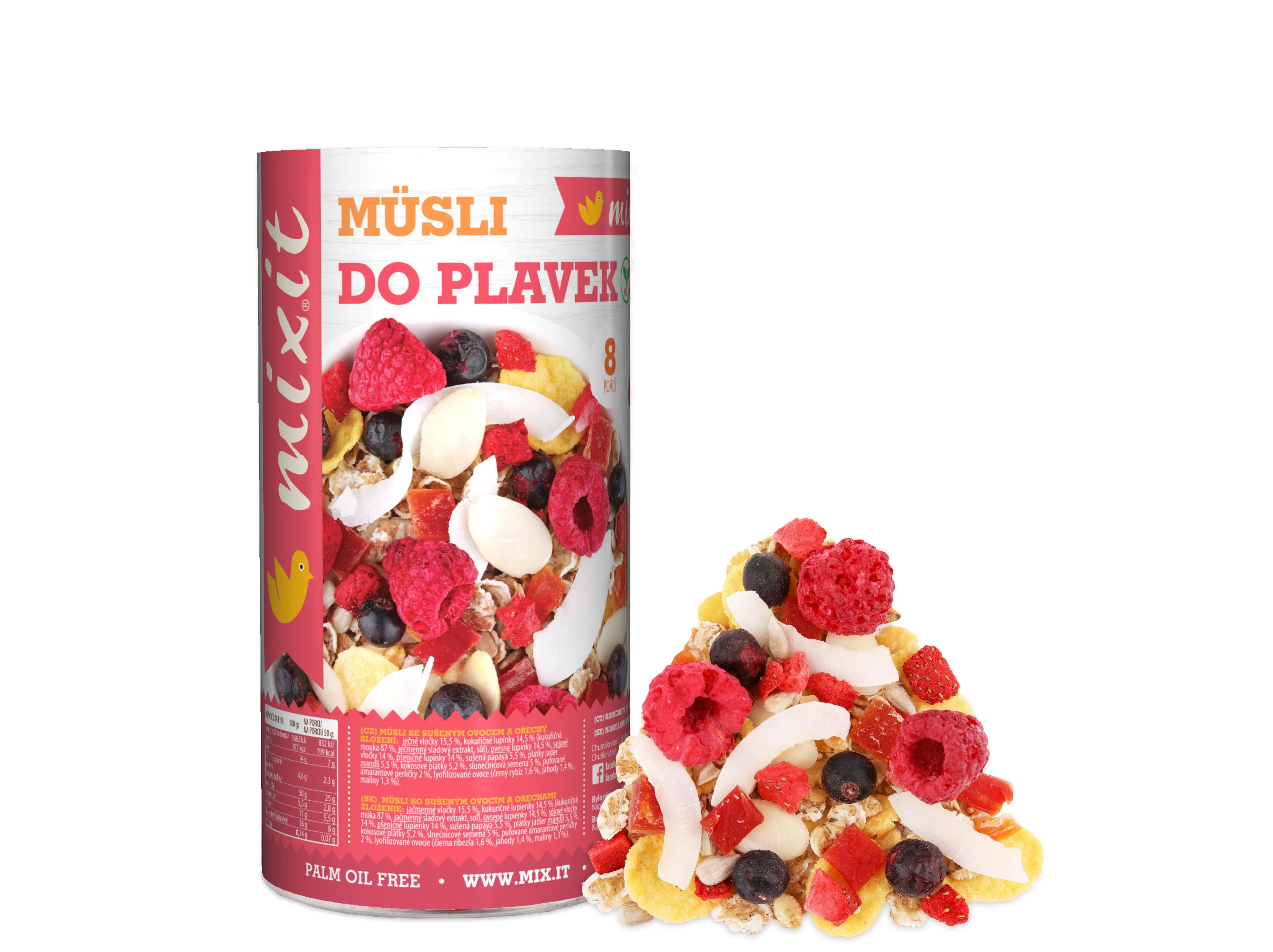 Mixit Do Plaviek 400g 1×400 g, müsli so sušeným ovocím a orechami