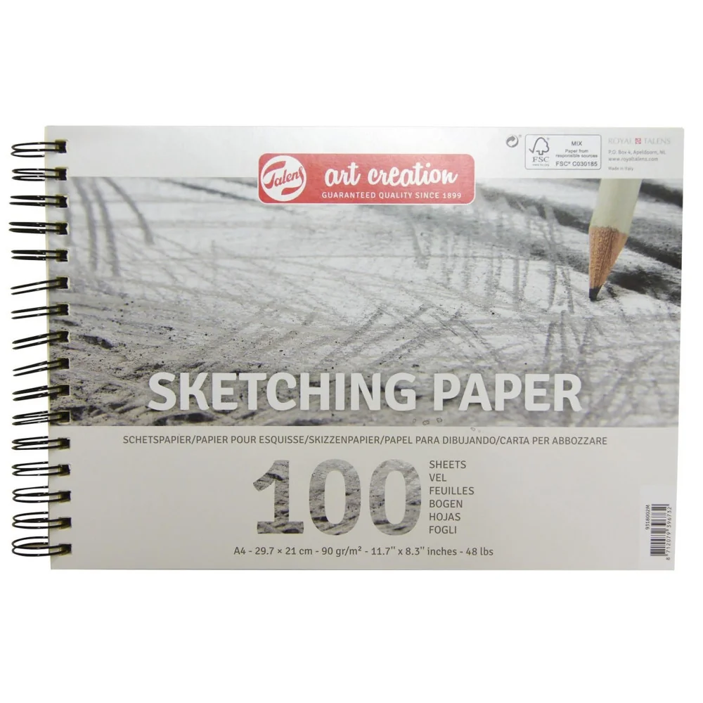 Talens Art Creation skicár so špirálovou väzbou, 100 listov, A4, 90 g/m²