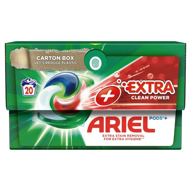 Ariel All-in-1 PODS Extra clean, Gélové Kapsuly Na Pranie, 20 Praní