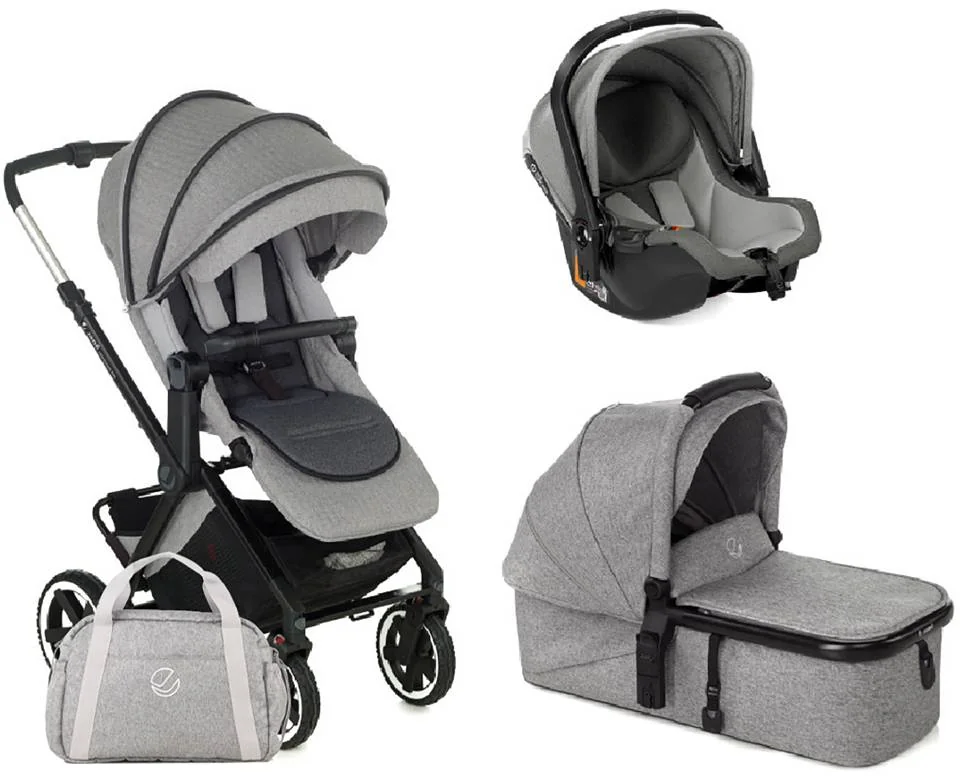 JANÉ Kočík kombinovaný 3v1 Crosslight Pro + Micro Pro 2 + Koos Isize autosedačka Dim Grey 1×1 ks, kočík