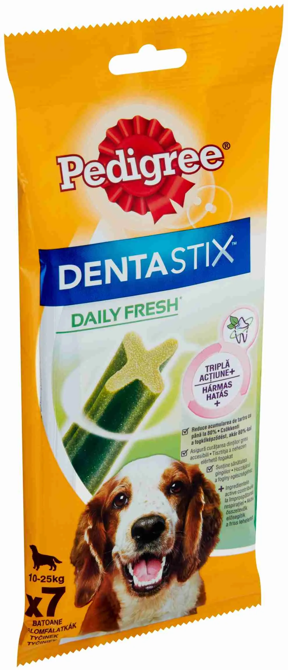 PEDIGREE pochúťka DentaStix Fresh Medium 7pack 1×7 ks, pochúťka pre psy