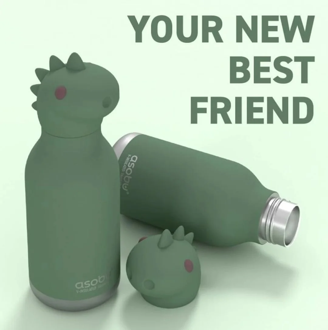 Bestie Bottles fľaša na pitie dinosaurus Detská termoska