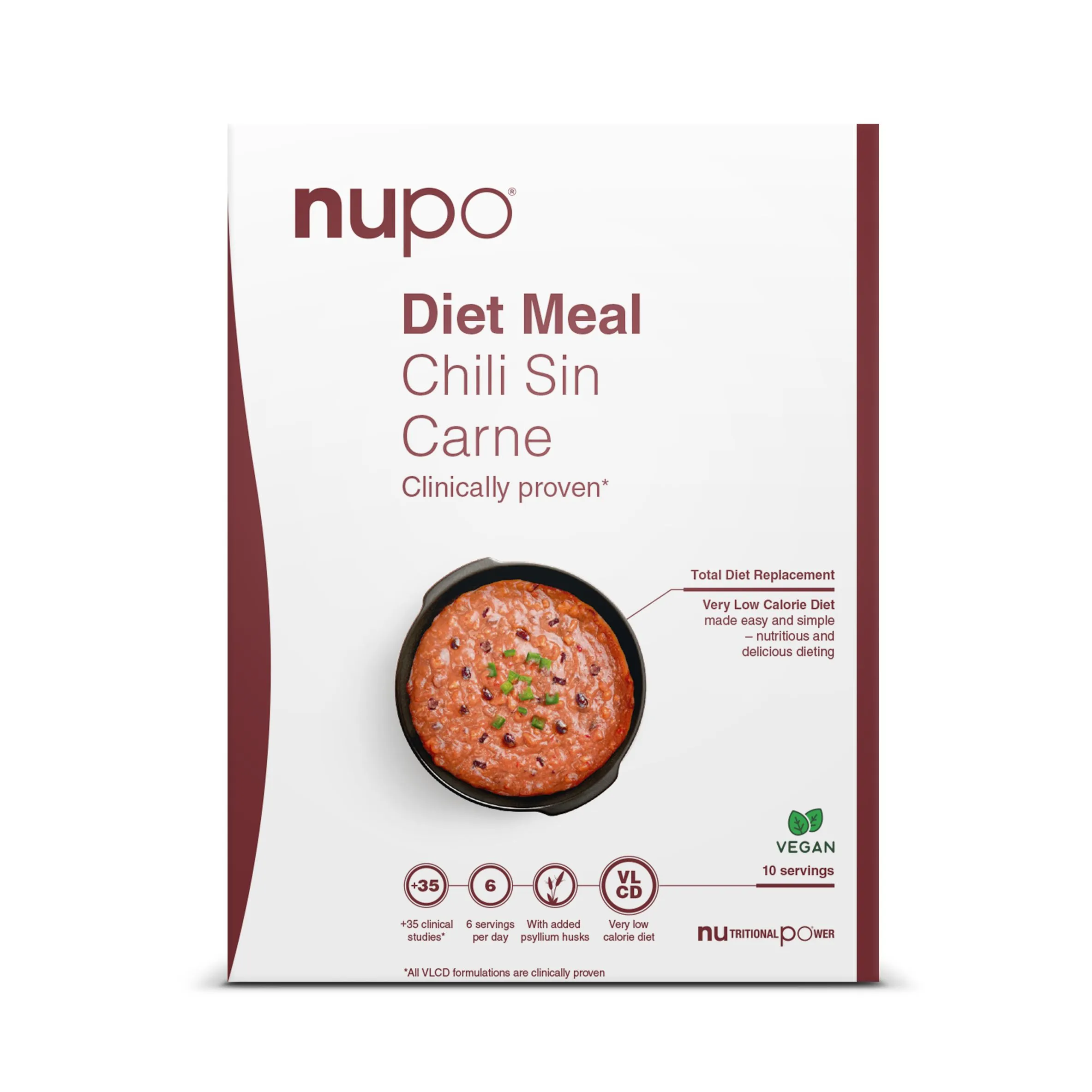 NUPO Diétne jedlo Chili Sin Carne 340 g