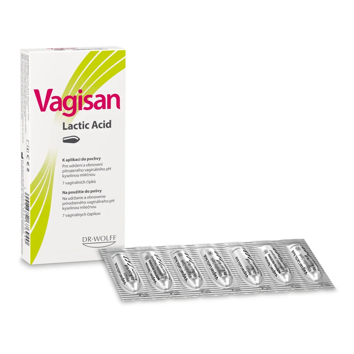 Vagisan Lactic Acid 1×7 ks, vaginálne čipky na intímnu hygienu