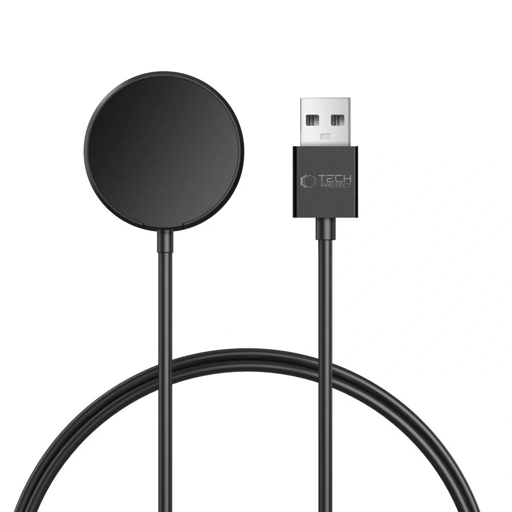 Tech-Protect MC03 USB nabíjací kábel na Samsung Galaxy Watch, čierny