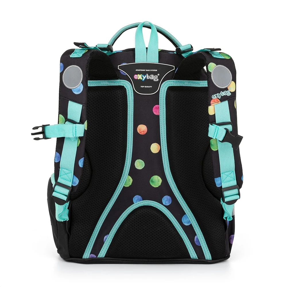 Školský batoh OXY GO Dots bodkovaný, ergonomický