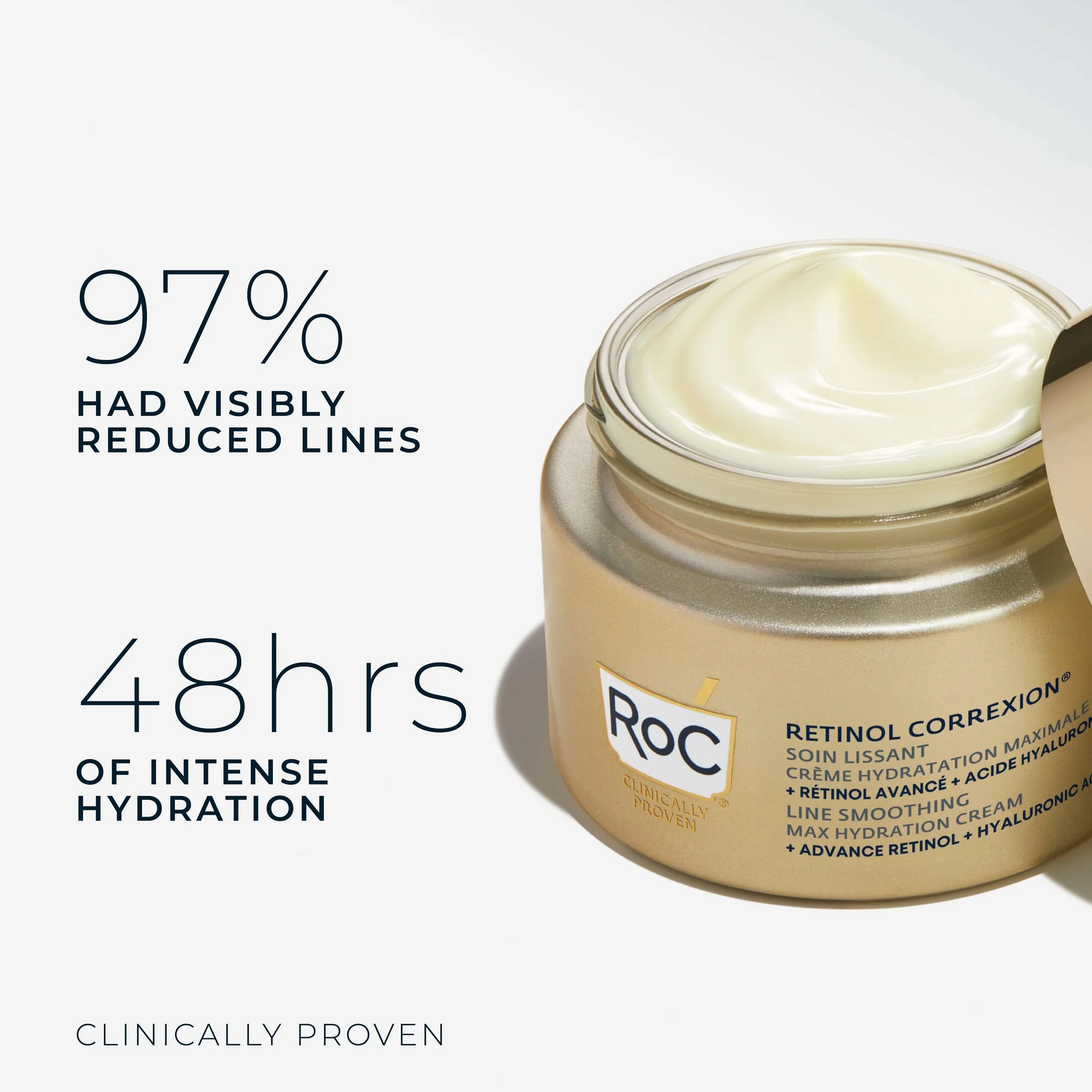 RoC Retinol Correxion Vyhladzujúci hydratačný krém MAX, 50 ml 50 ml