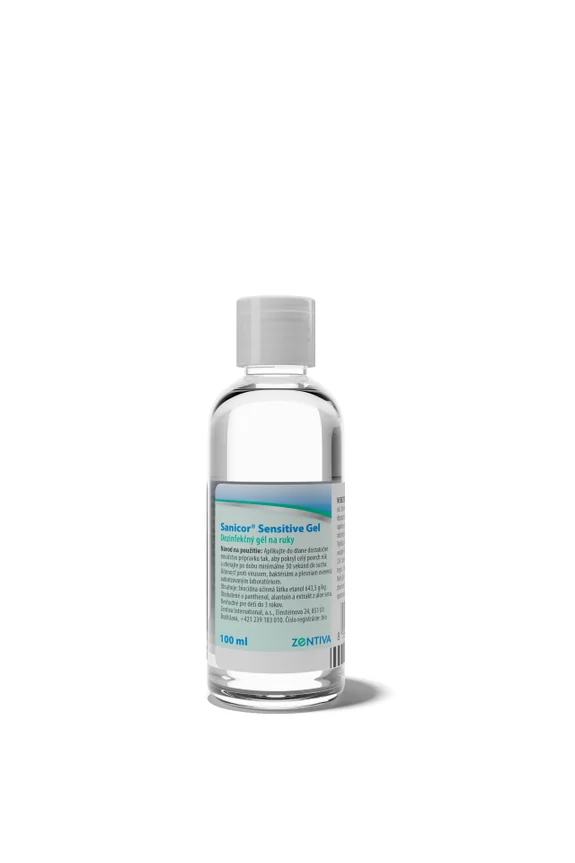 Sanicor Sensitive 1×100 ml, dezinfekčný gél na ruky