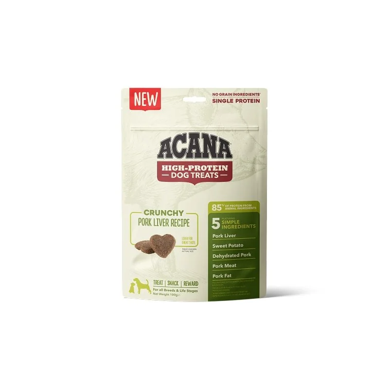 Acana High Protein pamlsky z bravčovej pečene
