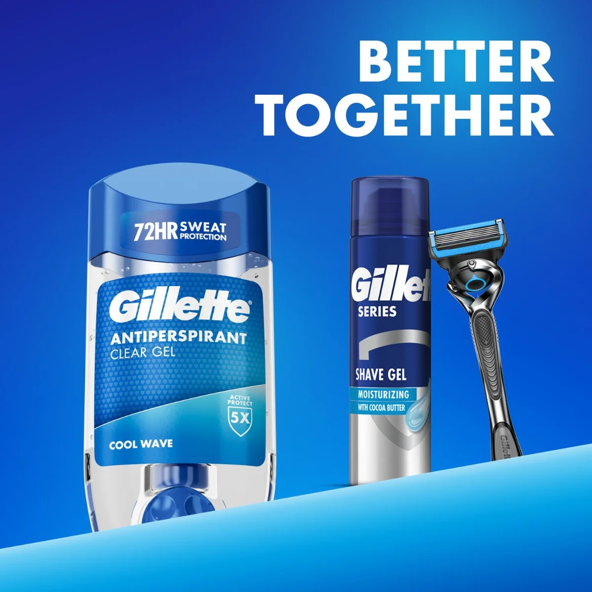 Gillette Cool Wave Pánsky gélový antiperspirant 70 ml